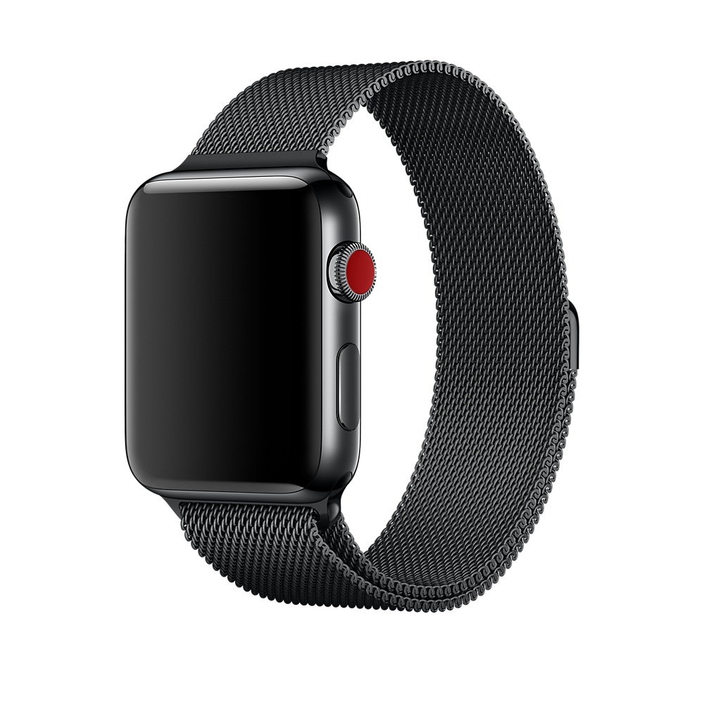44mm milanese loop black